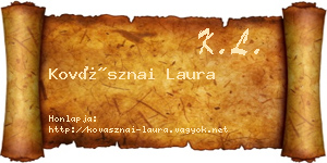 Kovásznai Laura névjegykártya